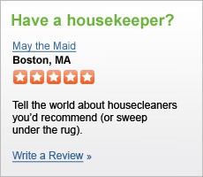 Have a housekeeper? Write a Review