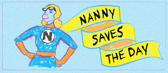 nanny saves the day drawing
